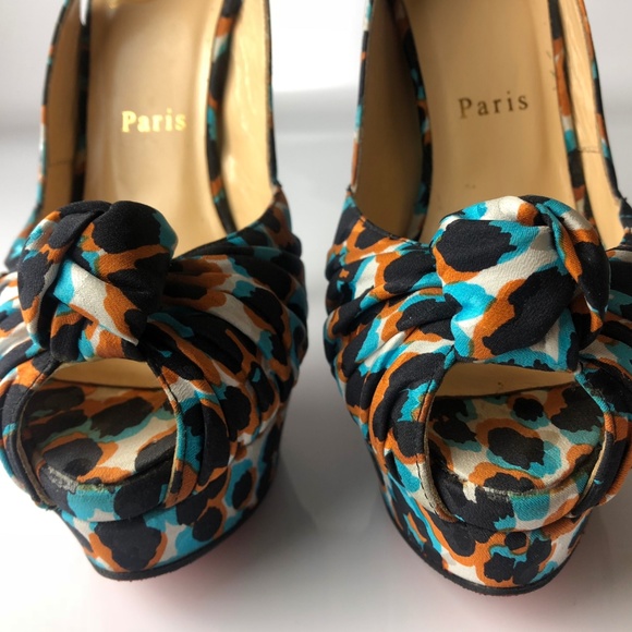 Christian Louboutin Jenny 150 Fabric Pumps 37 - Picture 4 of 9